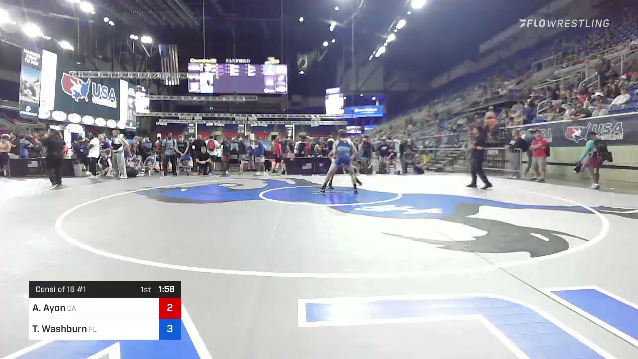 113 Lbs Consi Of 16 #1 - Anthony Ayon, California Vs Tyler Washburn, Florida E524
