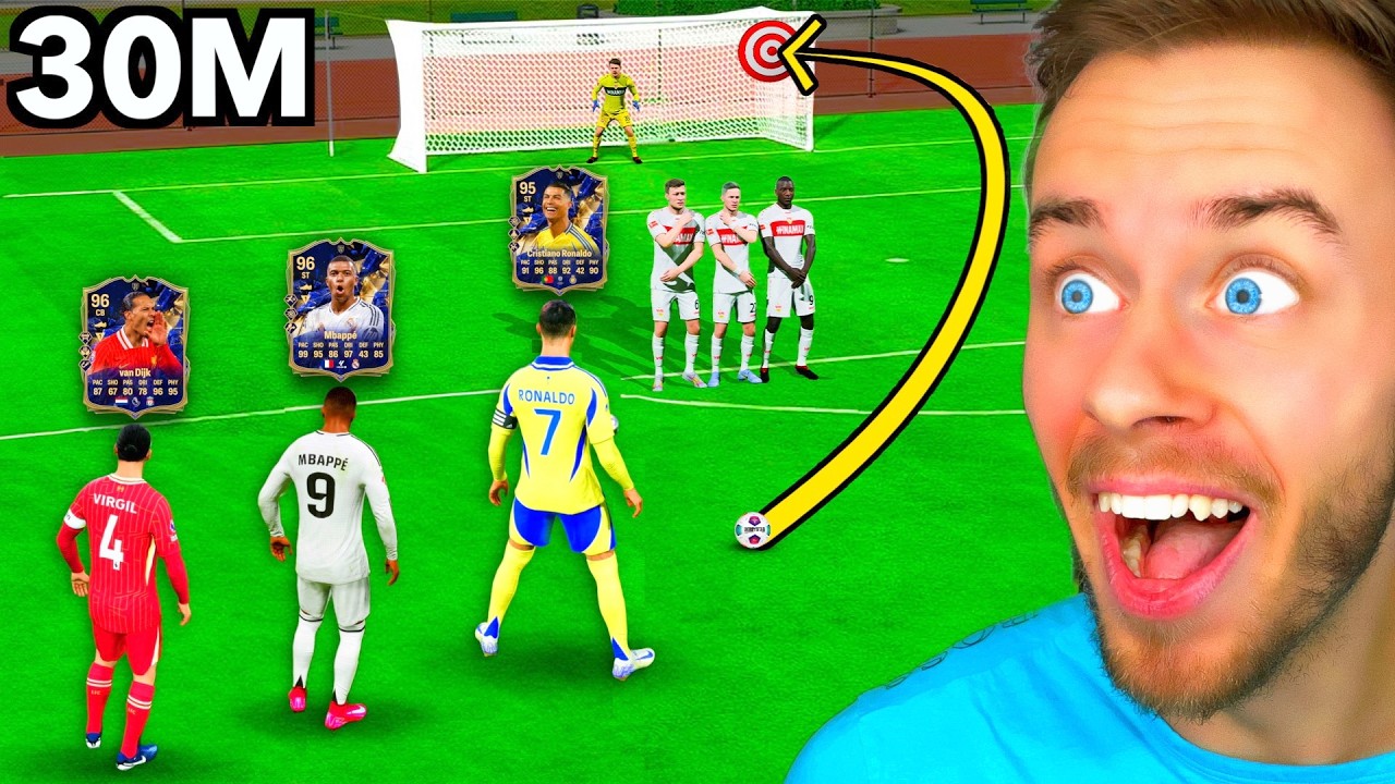 Ich habe 1 FREISTOßTOR mit jeder TOTY Karte geschossen! 🤩⚽️