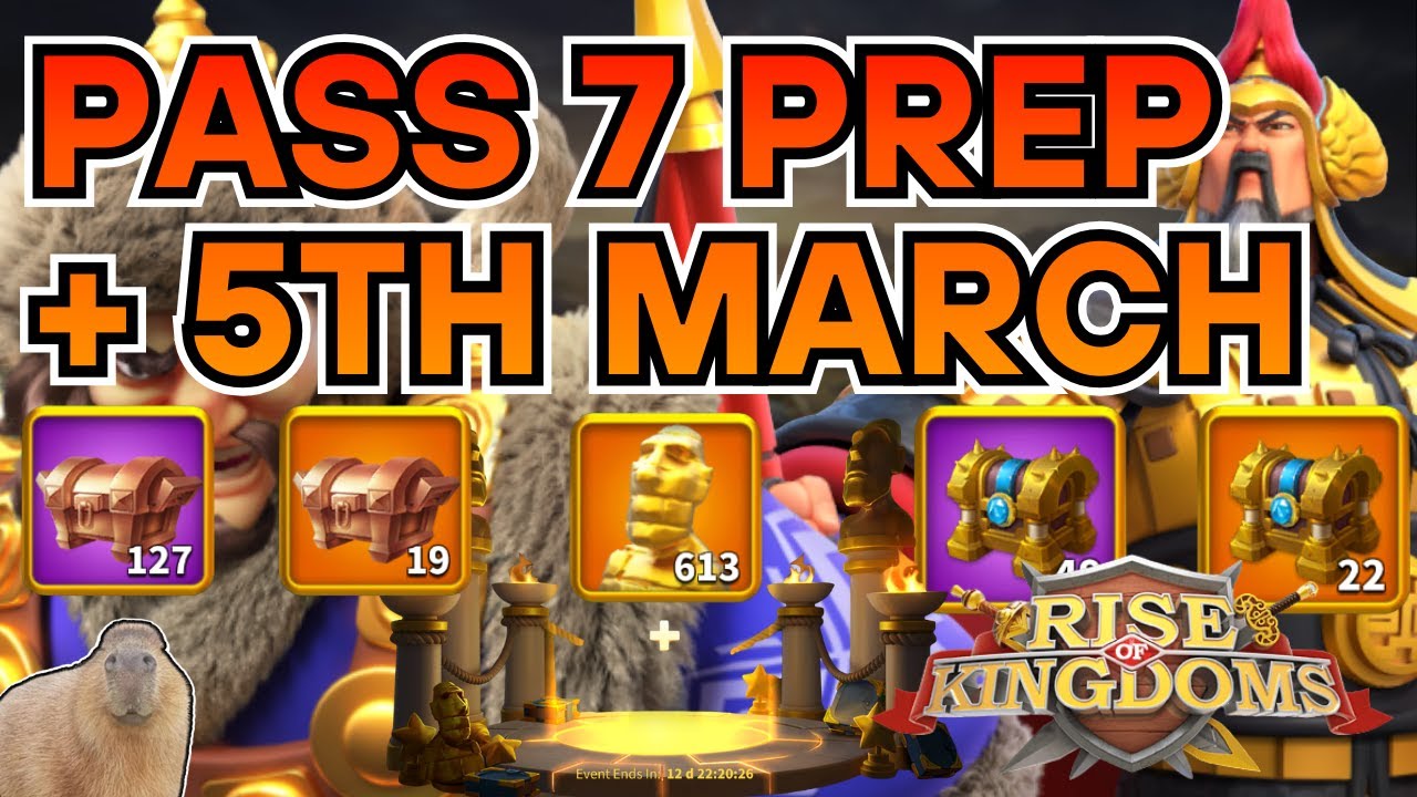 PASS 7 PREP + LEGENDARY ARMAMENT? + CRAFTING STUFF | Rise of Kingdoms