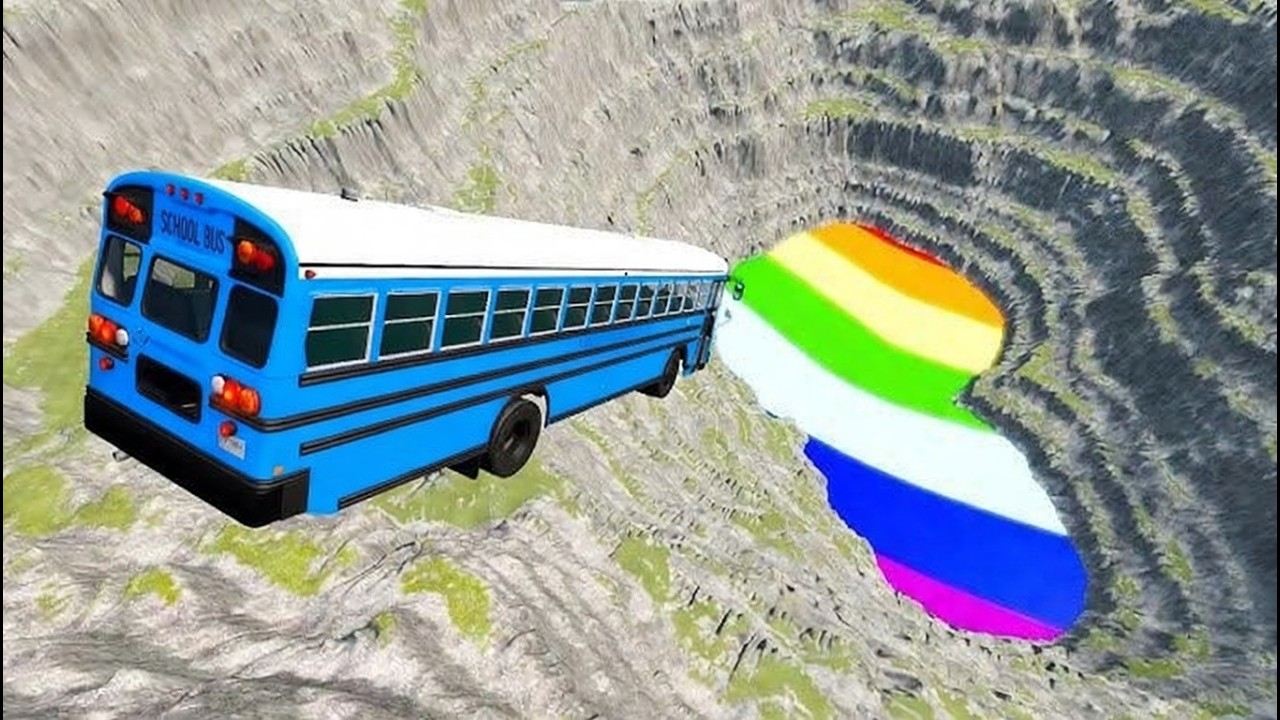 BeamNG.Drive - Leap Of Death Car Jumps and Falls Crashes #40
