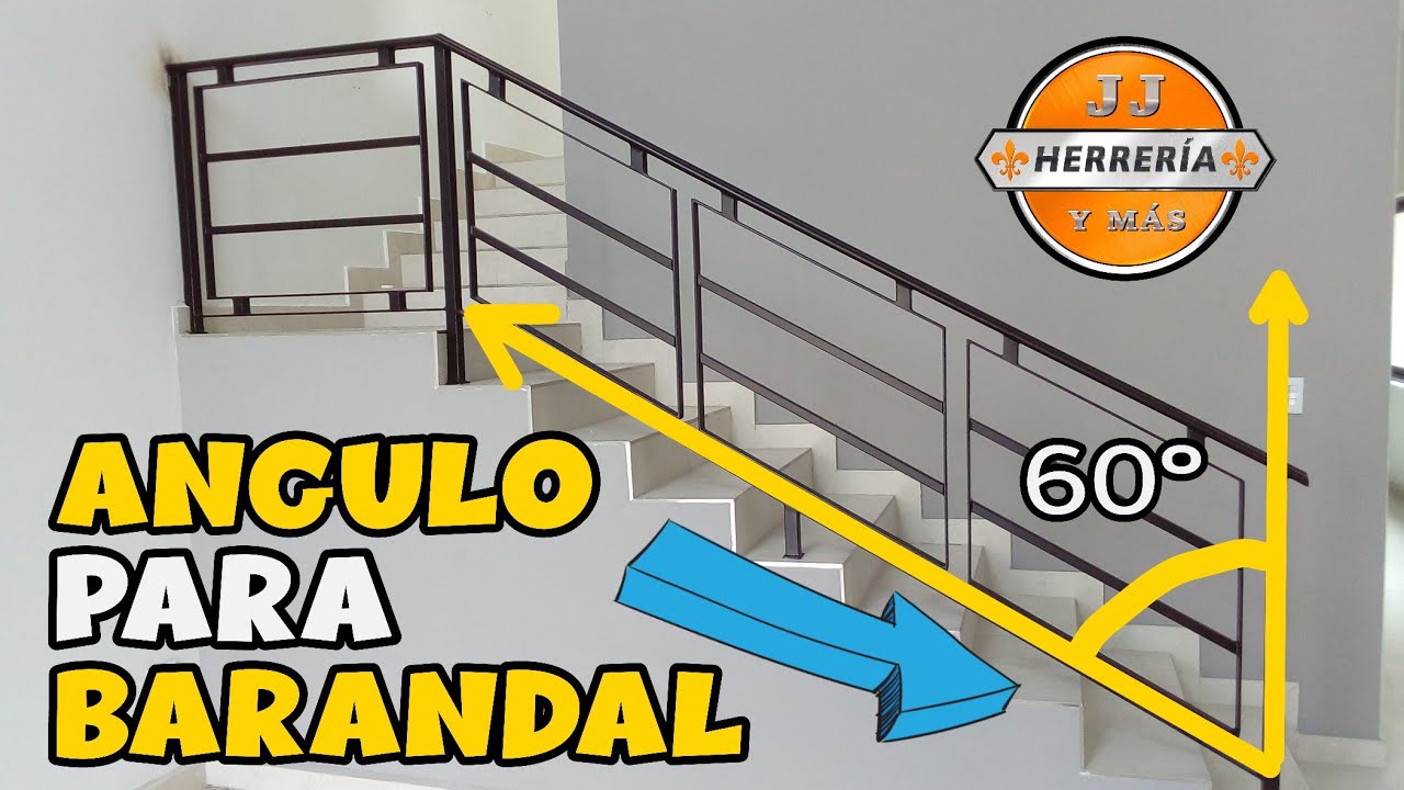 Como DETERMINAR los ÁNGULOS para UN BARANDAL Y PASAMANOS