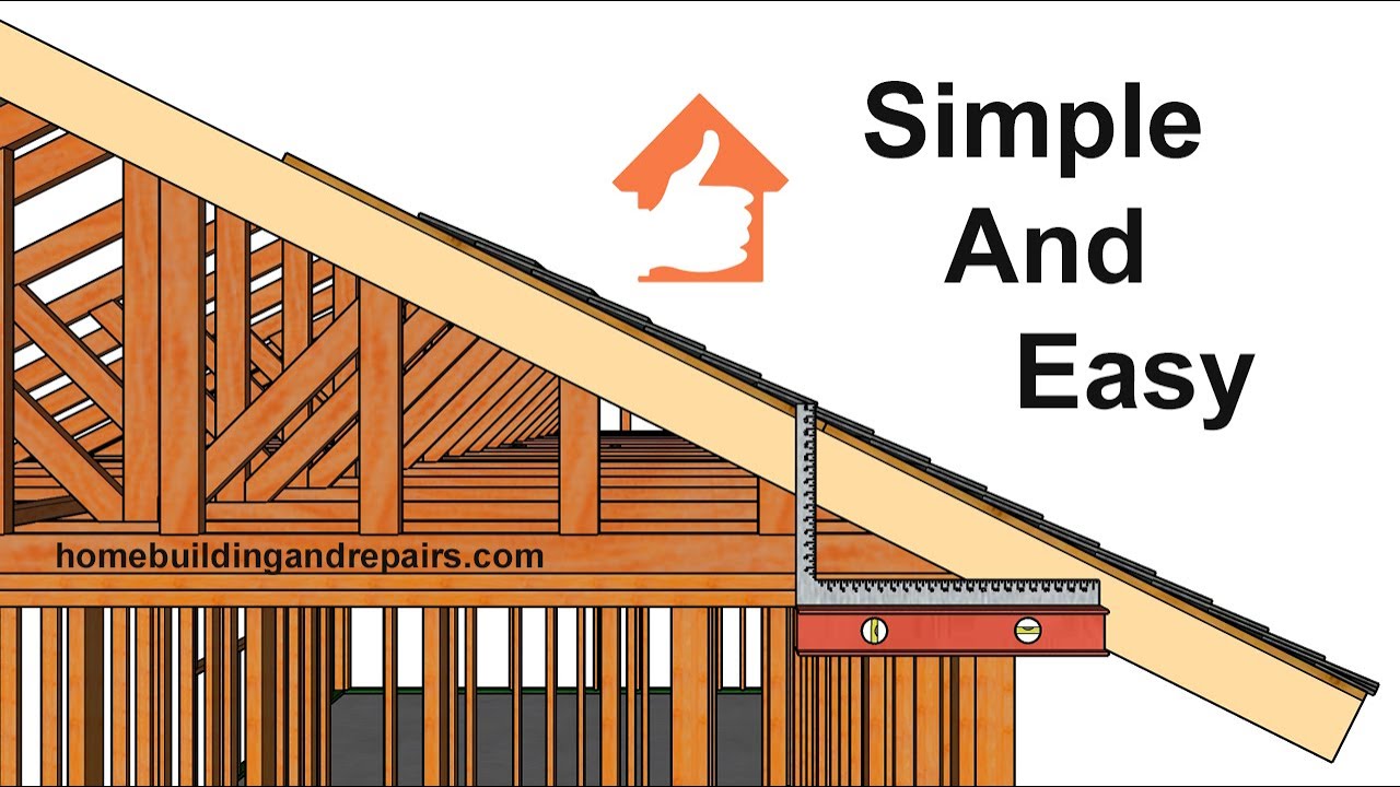 How To Calculate Roof Pitch Ratio For Existing House or Building - Simple Construction Math