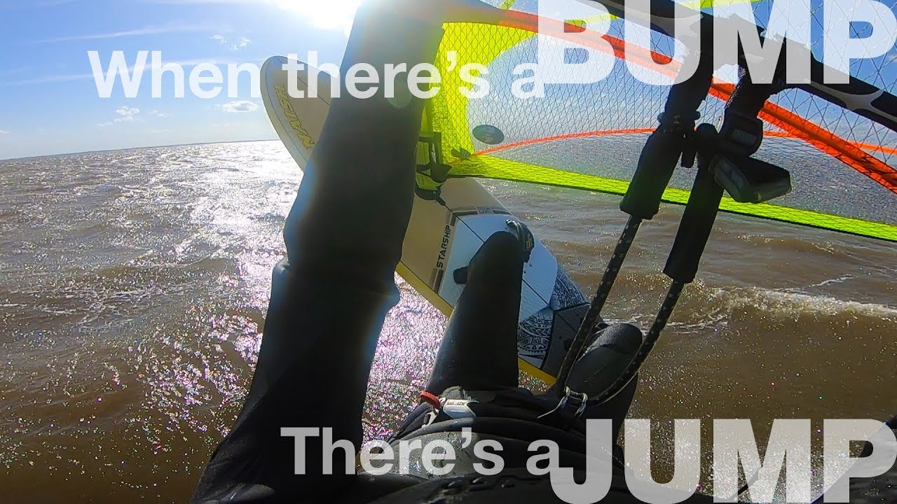 If there's a BUMP, there's a JUMP! Windsurfing the Midwest