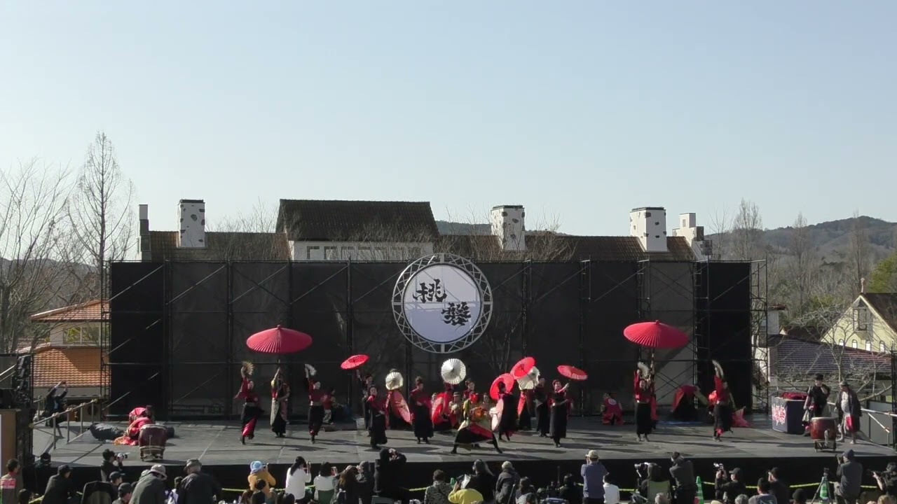 うらじゃ踊り連楓　　あかいわ桃磐祭2026(3月1日)　　芝生広場　　 2回目演舞