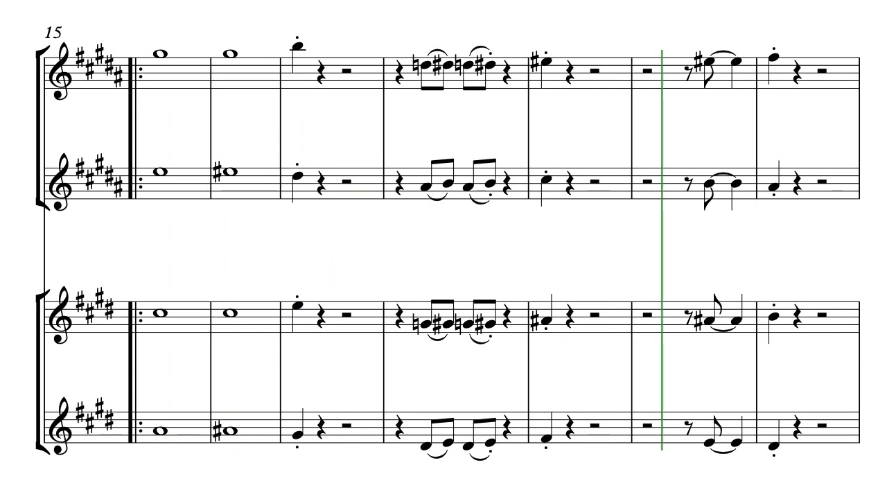 JIngle Bell Rock   Trumpet & Alto Sax Parts