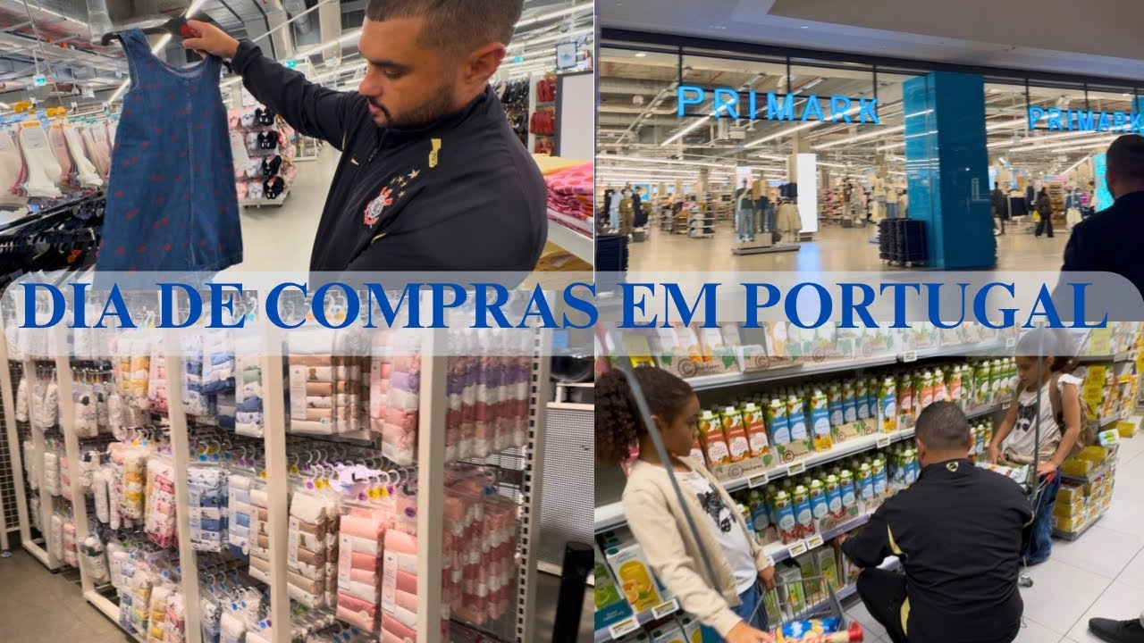 DIA DE COMPRAS EM PORTUGAL, PRIMARK UM PARA&Iacute;SO, COMECEI O ENXOVAL DA CATARINA