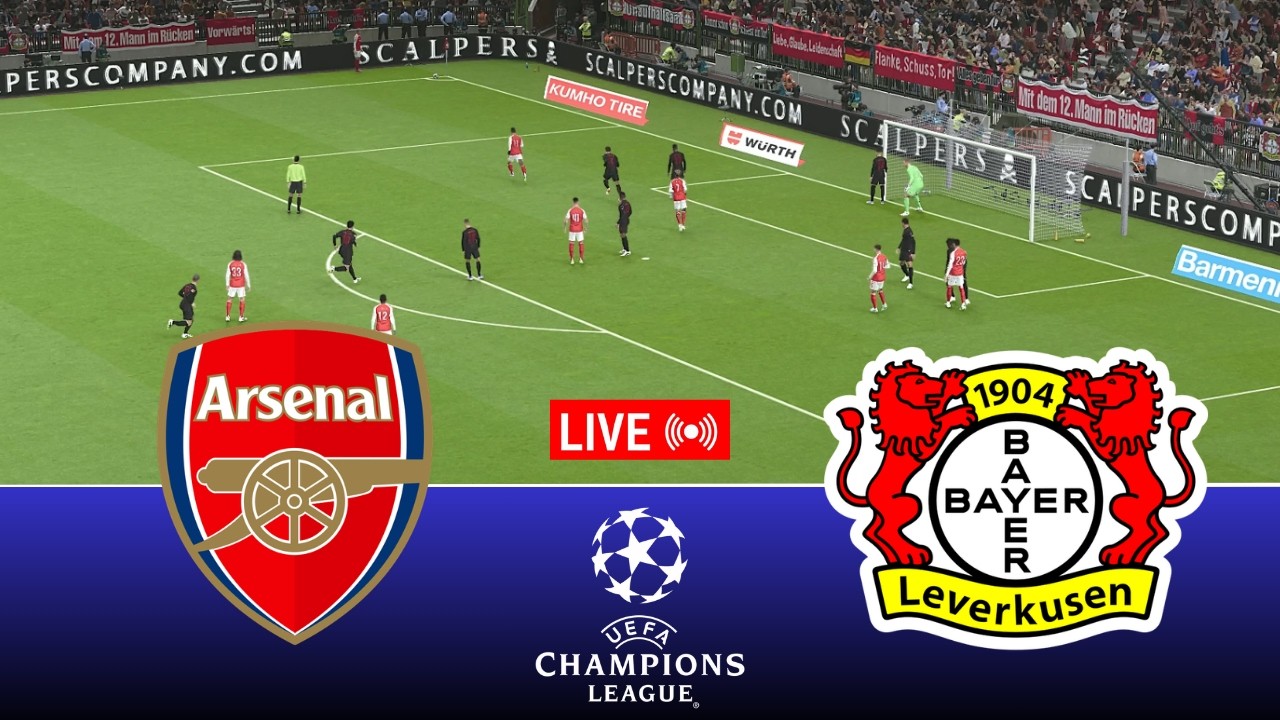 🔴 LIVE Bayer Leverkusen vs Arsenal | UEFA Champions League 2026 Full Match | PES 21 Simulation