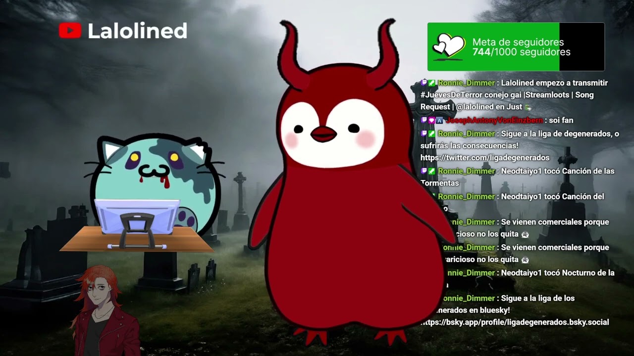 #JuevesDeTerror  conejo gai |Streamloots | Song Request | @lalolined