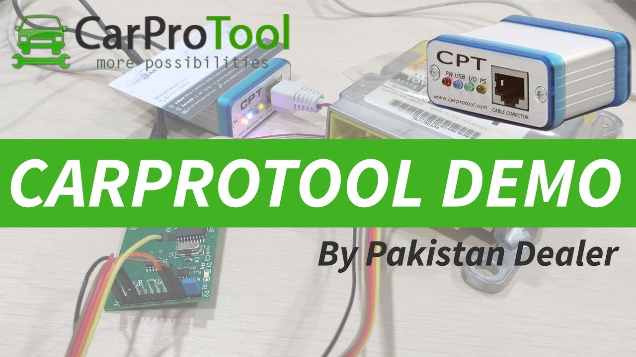 CPT CarProTool demo airbag dashboard repair Pakistan Dealer on Toyota Aqua