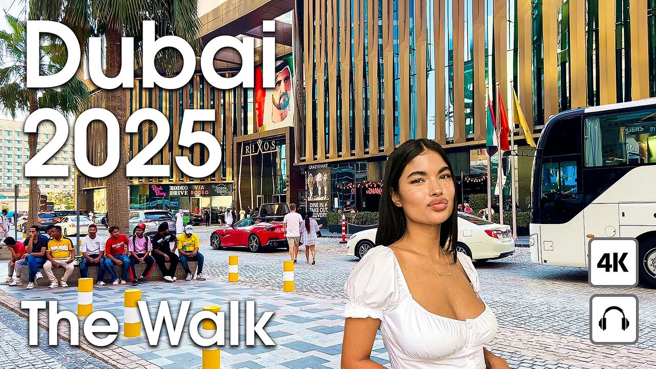 Dubai 🇦🇪 The Walk (JBR) & Museum of the Future [4K] Walking Tour Compilation