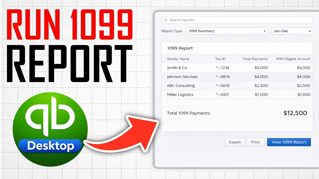 How To Run 1099 Report In Quickbooks Online (Full Guide)