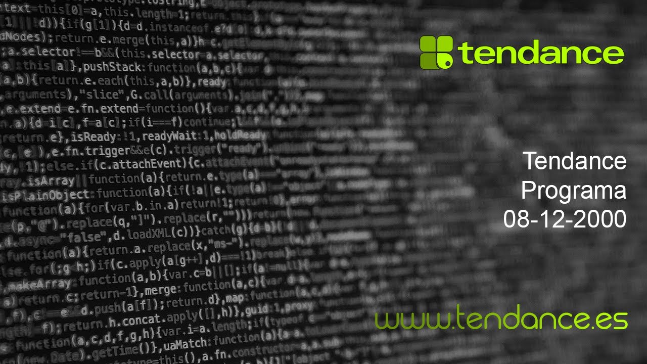 Tendance La Onda Digital 🎧 Programa - 08-12-2000 🔊