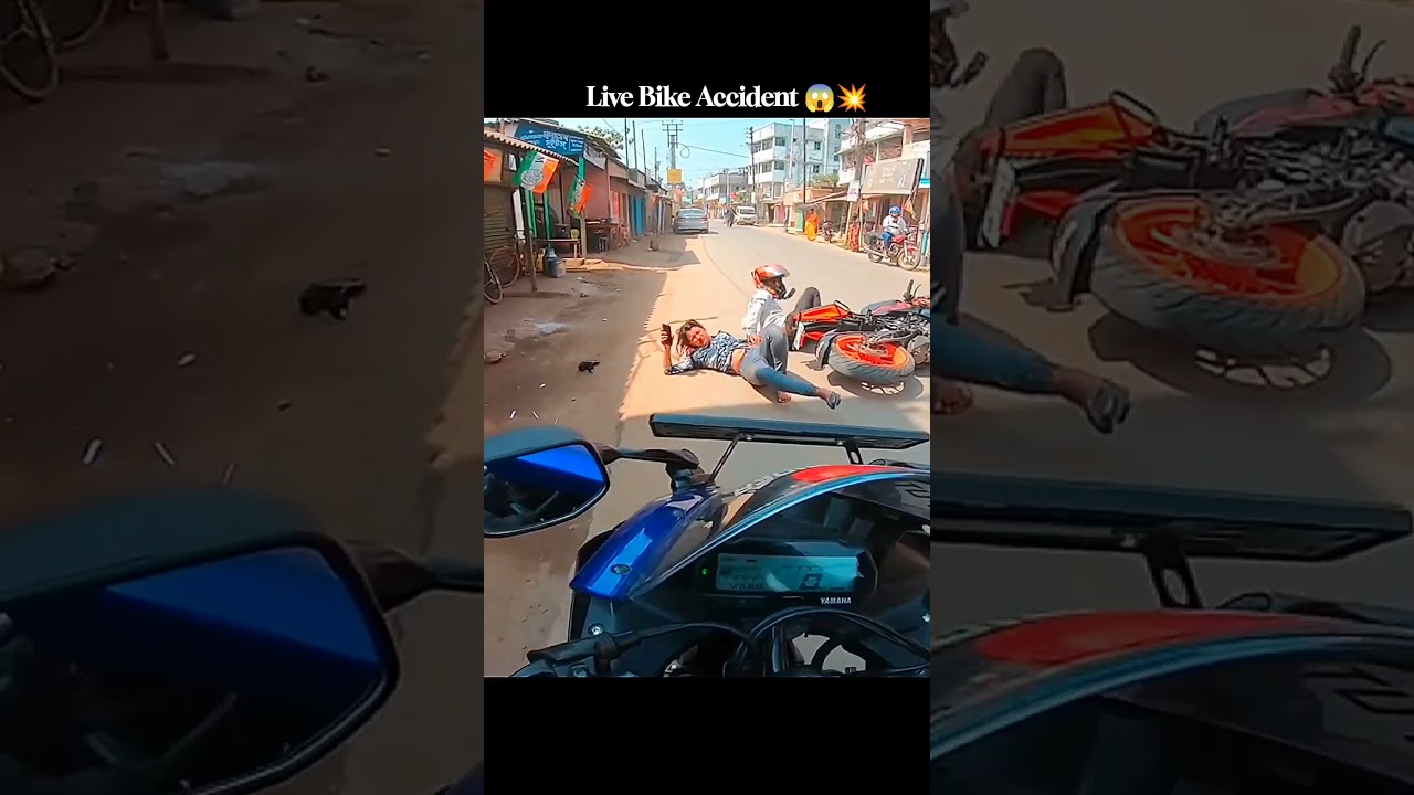 Live Bike Accident 💥 #shorts #rider #bikeride #crash #accident #viral #motovlog #bikelife