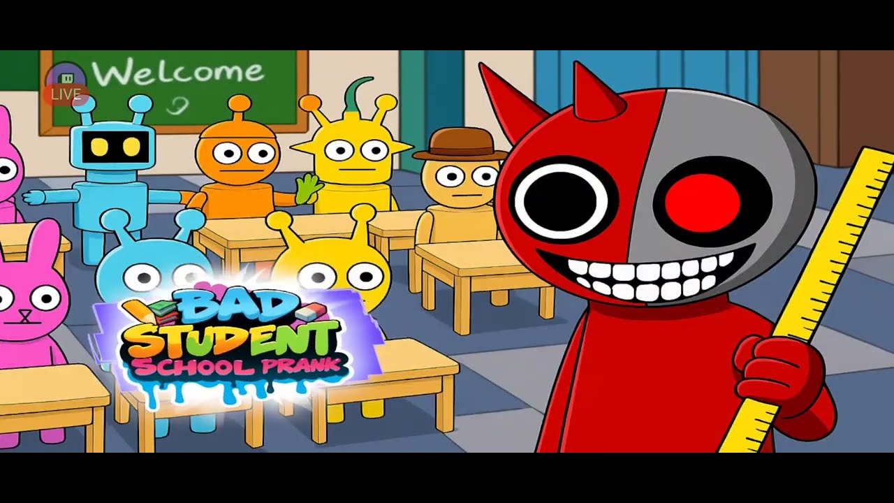 Bad student school prank, new mobile game, too much ads