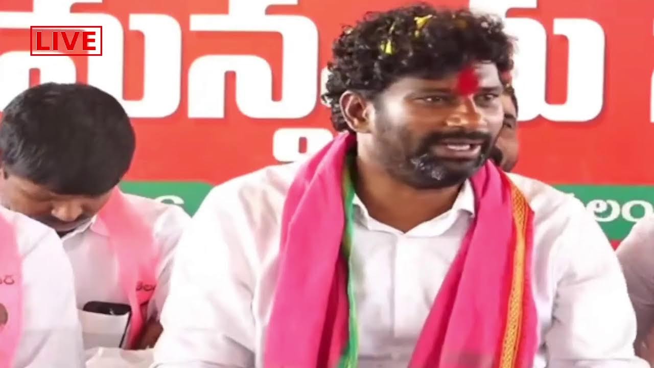 TV6 NEWS//Former BRS MLA Balka Suman's press meet at his residence in Kyathanpally//TV6