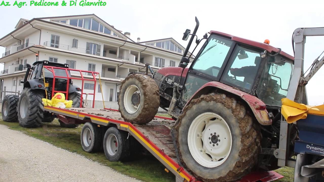 New Holland L85+Bogballe M2 Base [Concimazione frumento]