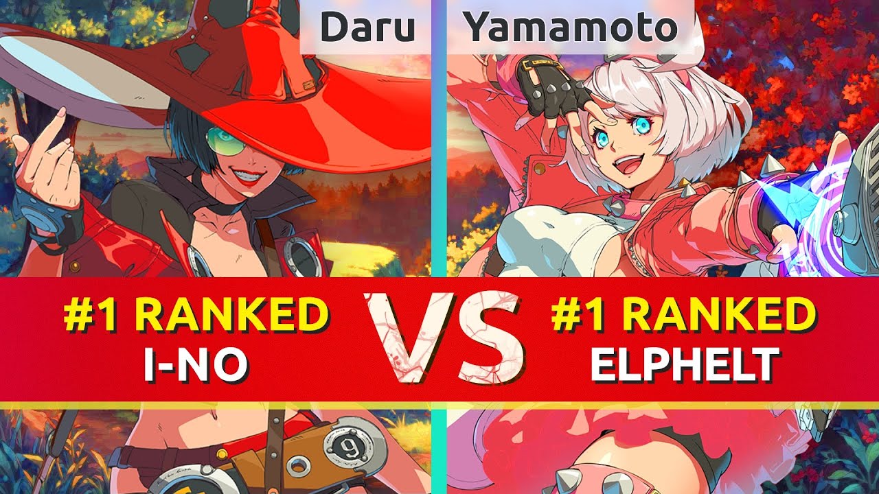 GGST ▰ Daru (#1 Ranked I-No) vs Yamamoto (#1 Ranked Elphelt). High Level Gameplay