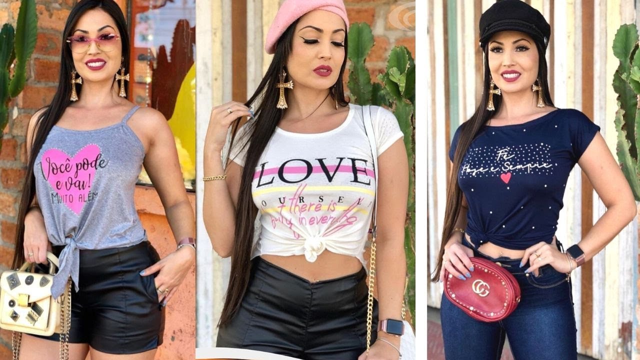 💖MODA 2020 100 OUTFITS CON CAMISETA PLAYERA REMERA TSHIRT TENDENCIAS 2019  MODA MUJER