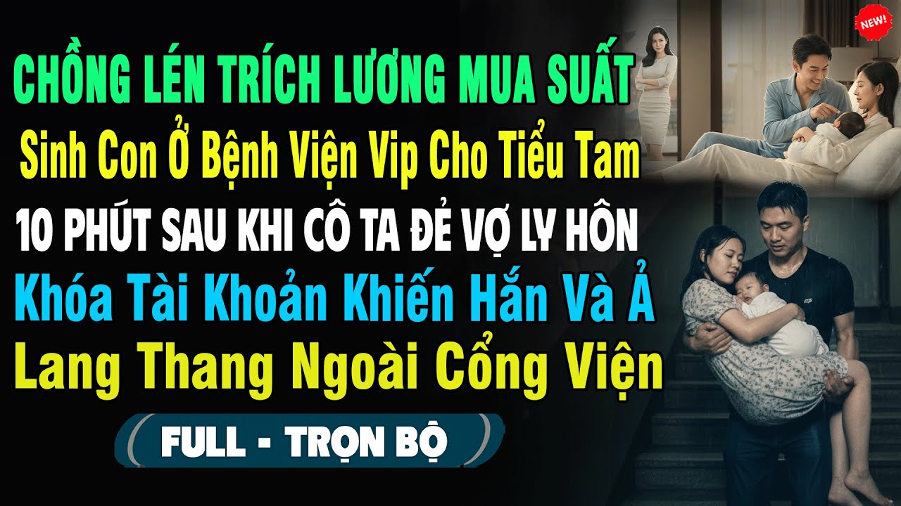 💖Lén Trích Lương Mua Suất Sinh Con Ở Bệnh Viện Vip Cho Tiểu Tam, 10P Sau Đẻ Vợ Ly Hôn Khóa Tài Khoản