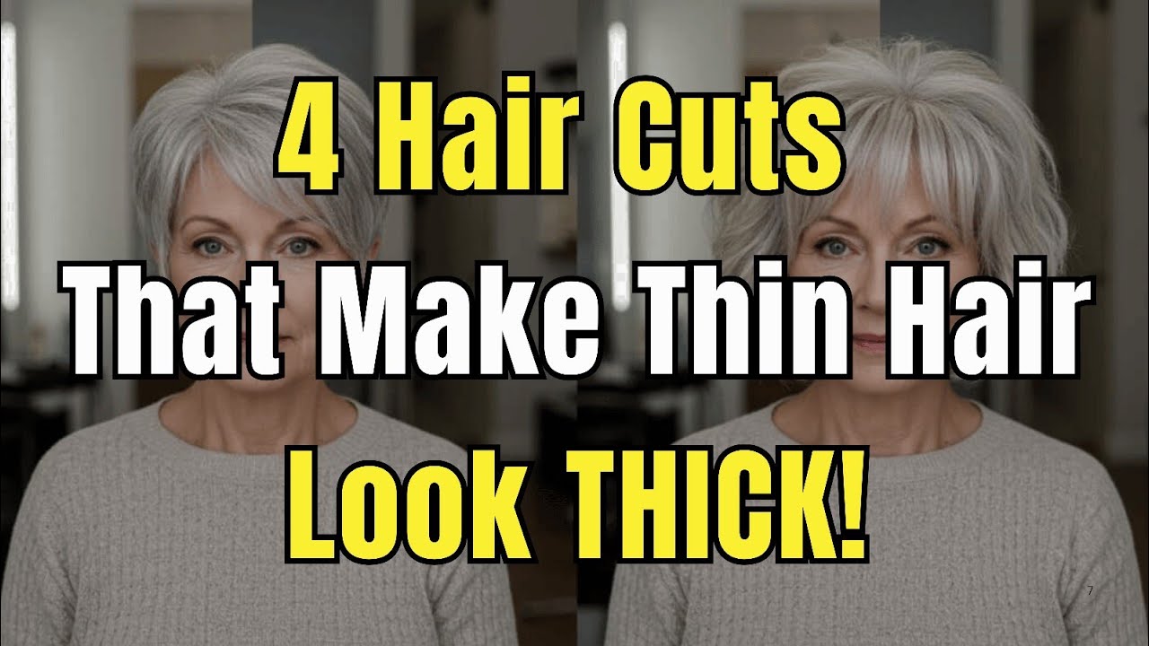 Looking Younger With Thinning Hair? YES! These 4 Styles Will Help!