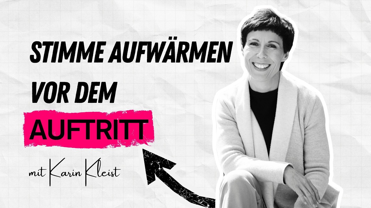 Stimme aufwärmen vor dem Auftritt - 3 Übungen für einen besseren Klang
