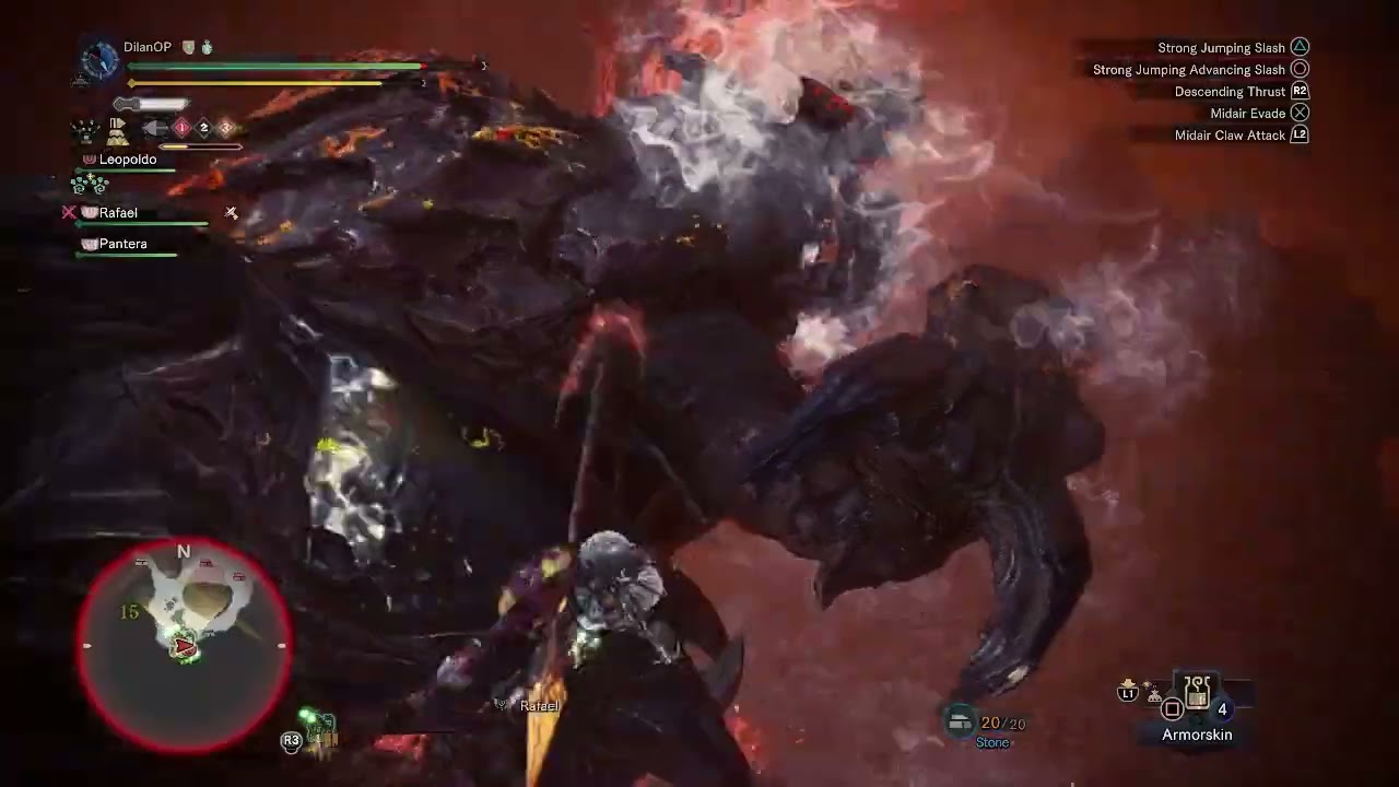 MH World vs Raging Brachy Glaive + Charge Blade Final area