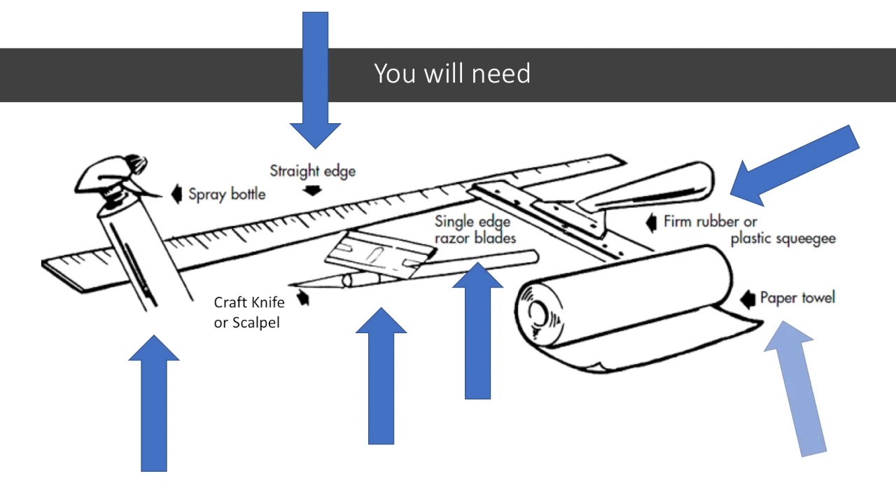 How to apply window film including privacy film