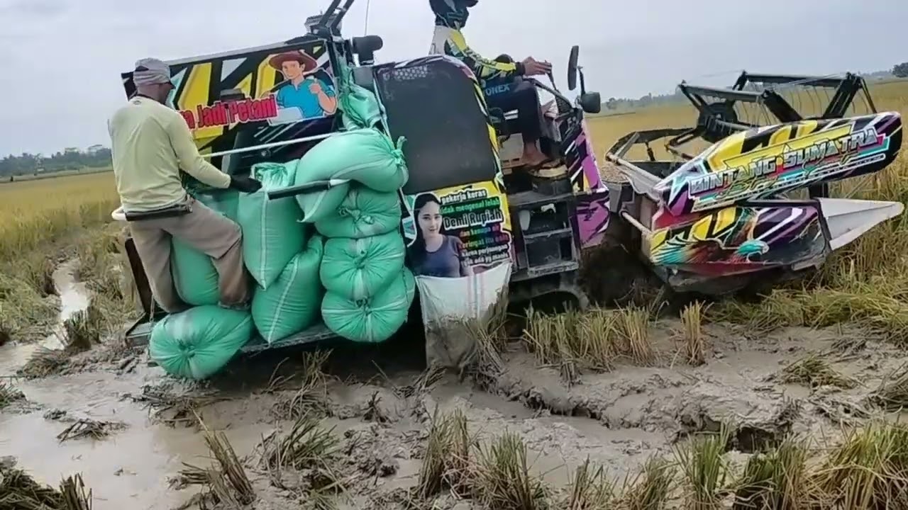 Jalan hancur dilalui gombet Trus.