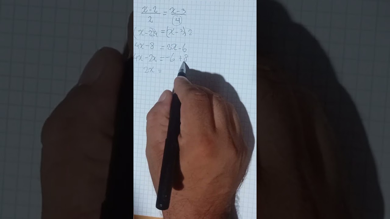 Ecuación de primer grado con números Racionales #matemáticafácil #algebraicamente 