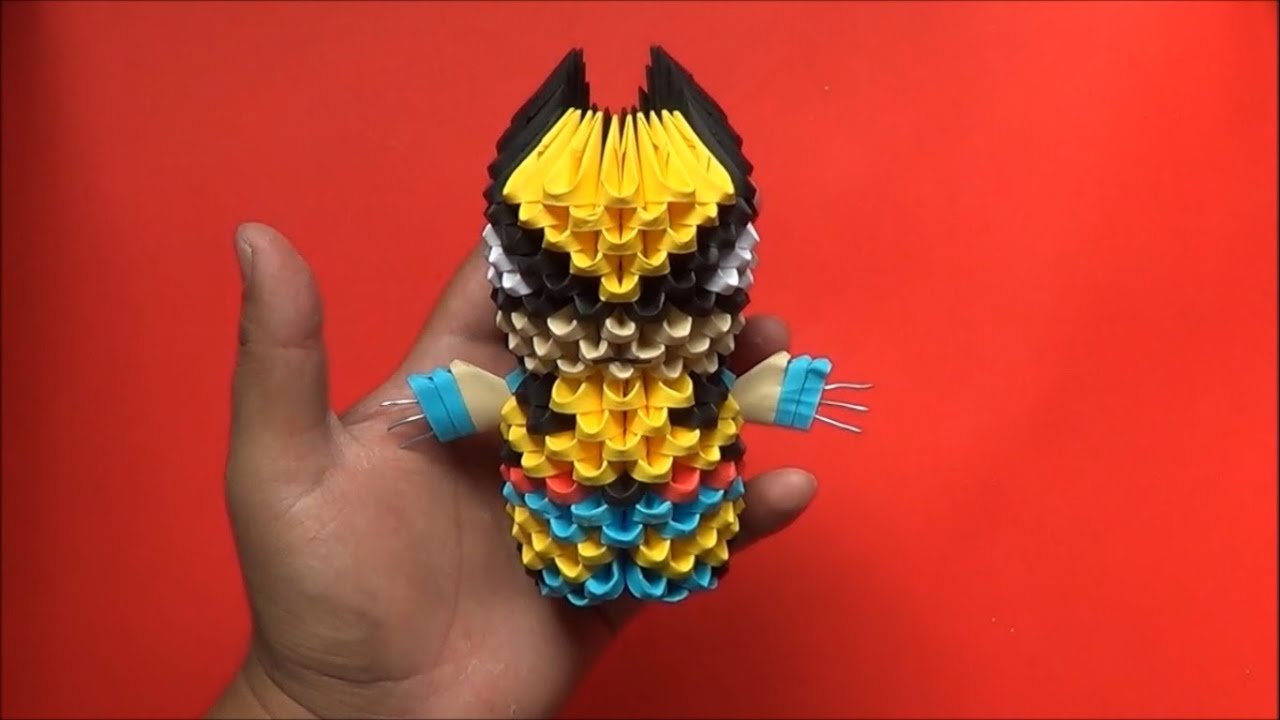 Origami 3D Wolverine