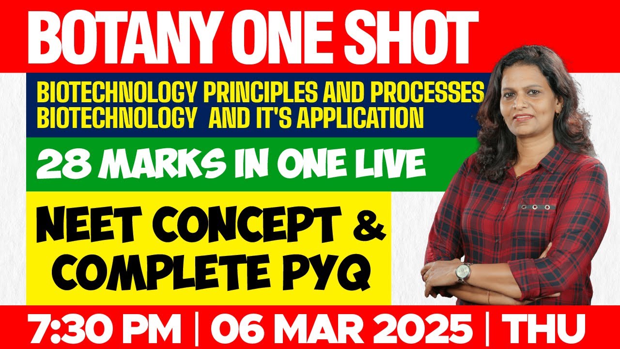 Biotechnology principles & processes & it's application | NEET Complete PYQ | Dr. Ananthu NEET