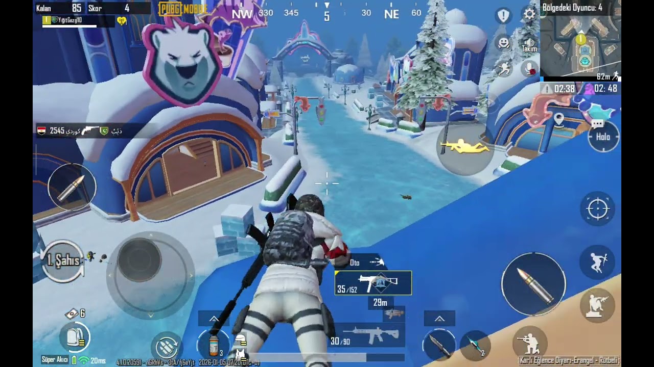 AWM İLE HARİKA VURUŞ!!!@SASUKEPubgMobile ABİ GÖRÜRMÜ 
