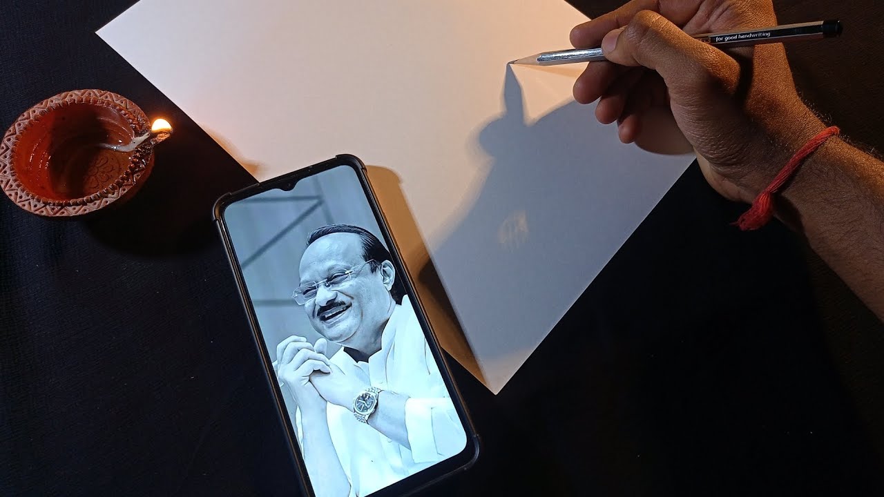 A Tribute to Ajit Dada Pawar | Ajit Pawar Drawing | अजित पवार दादा | Part 1 