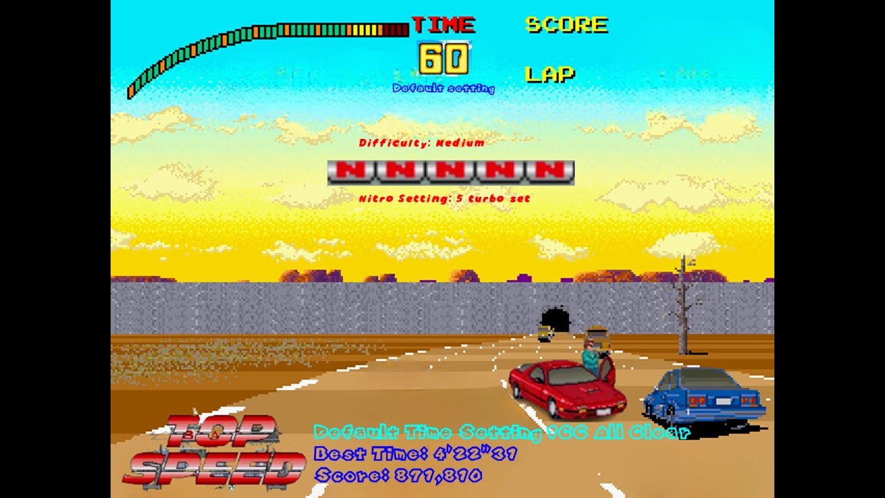 (AC) Full Throttle (Top Speed) - Default Time Setting 1CC All Clear