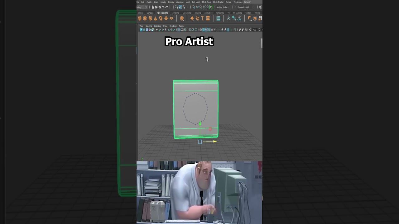 Noob Vs Pro Artist: 3D Maya Perfect Holes Without Boolean #mayatutorial #mayatips #shorts
