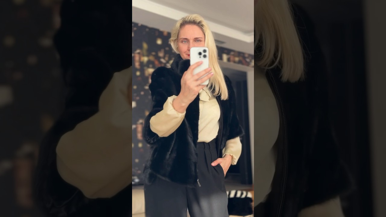 Fur poncho is perfect choice for spring! 🥰 www.beautyfur.com #foryou #trendingshorts #shortvideo