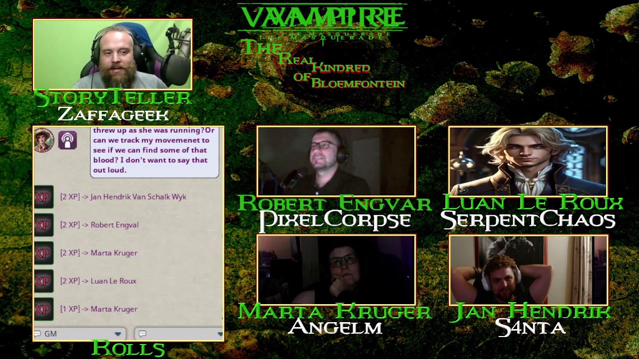 #vampirethemasquerade  The Real Kindred of Bloemfontein Episode 35.  #fantasygrounds