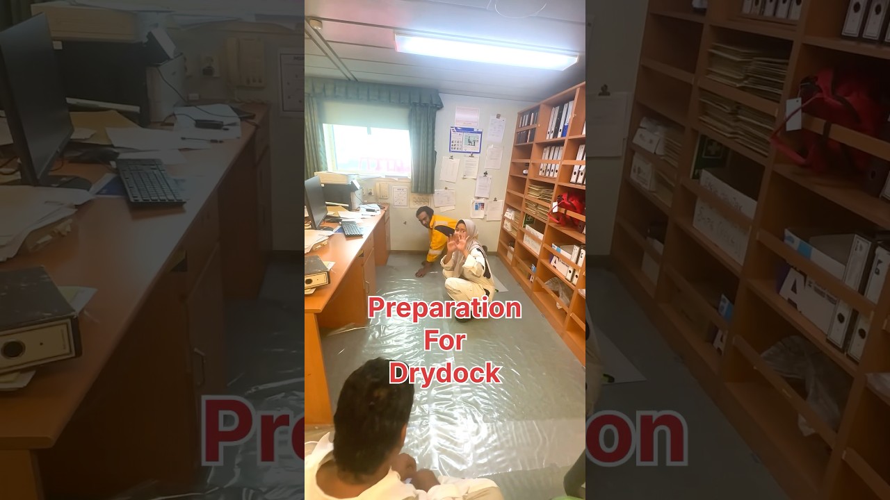 Preparation For Drydock 🚢🛠️⚓️ #merchantnavy #seamanstory #merchantnavylife #shortsfeed #seamanship