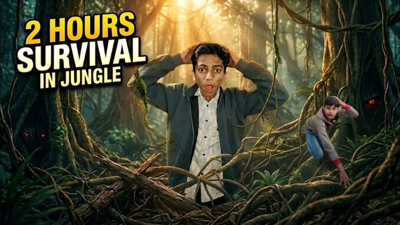 2 Hours Survival Challenge In Jungle || #hours#survival#challenge#viral#trending#yt#viral 