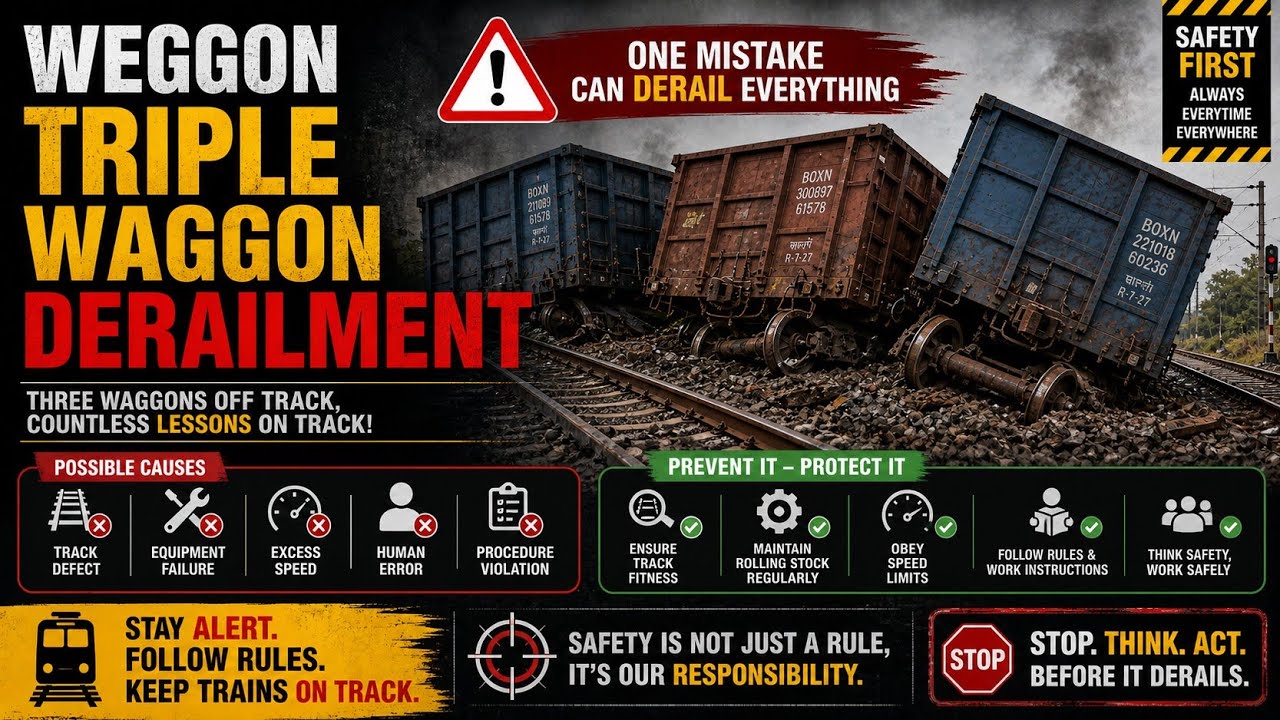 wagon derail repositioning work | wagon derailment | wagon derailed.