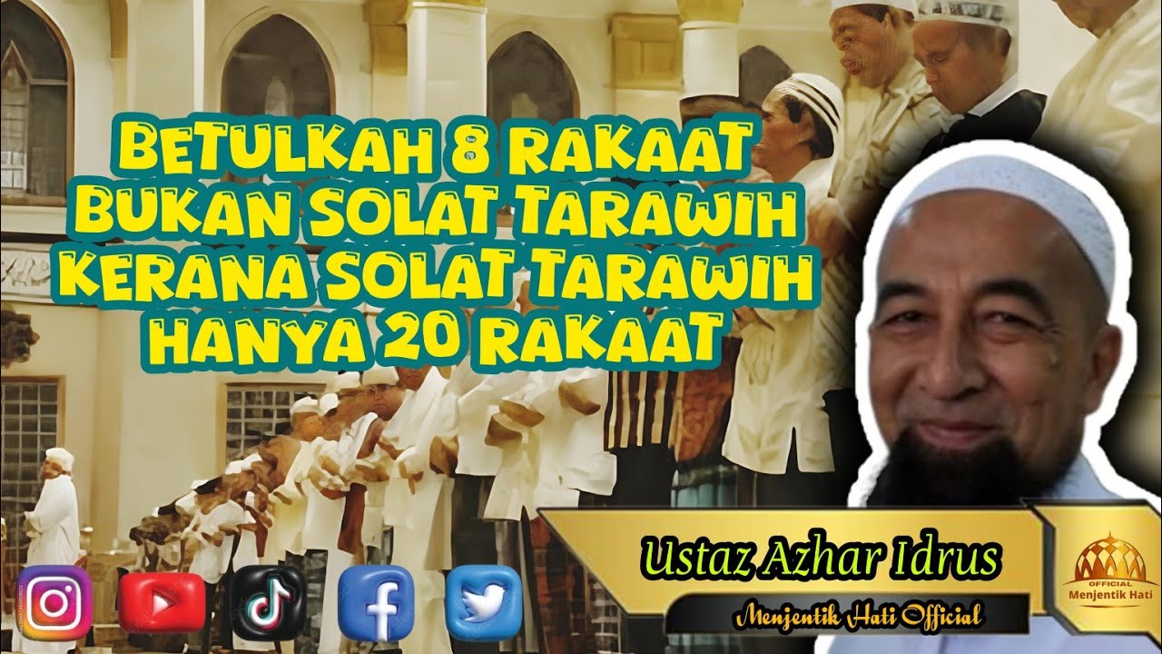 #193MH Betulkah 8 Rakaat Bukan Solat Tarawih Kerana Solat Tarawih Hanya 20 Rakaat