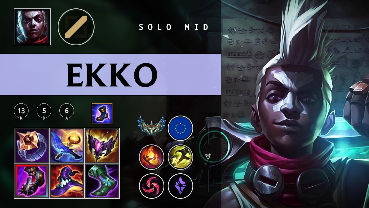 Ekko Mid vs Karthus - EUW Challenger Patch 26.05