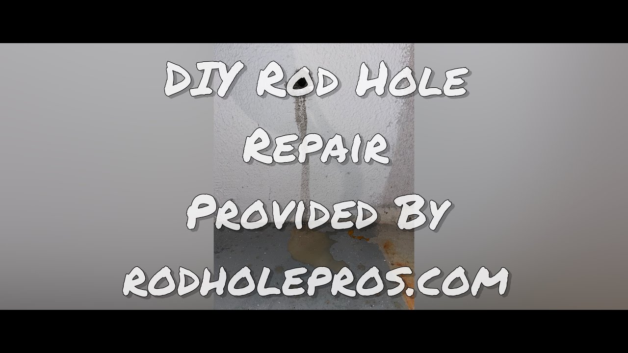 DIY Basement Rod Hole Repair