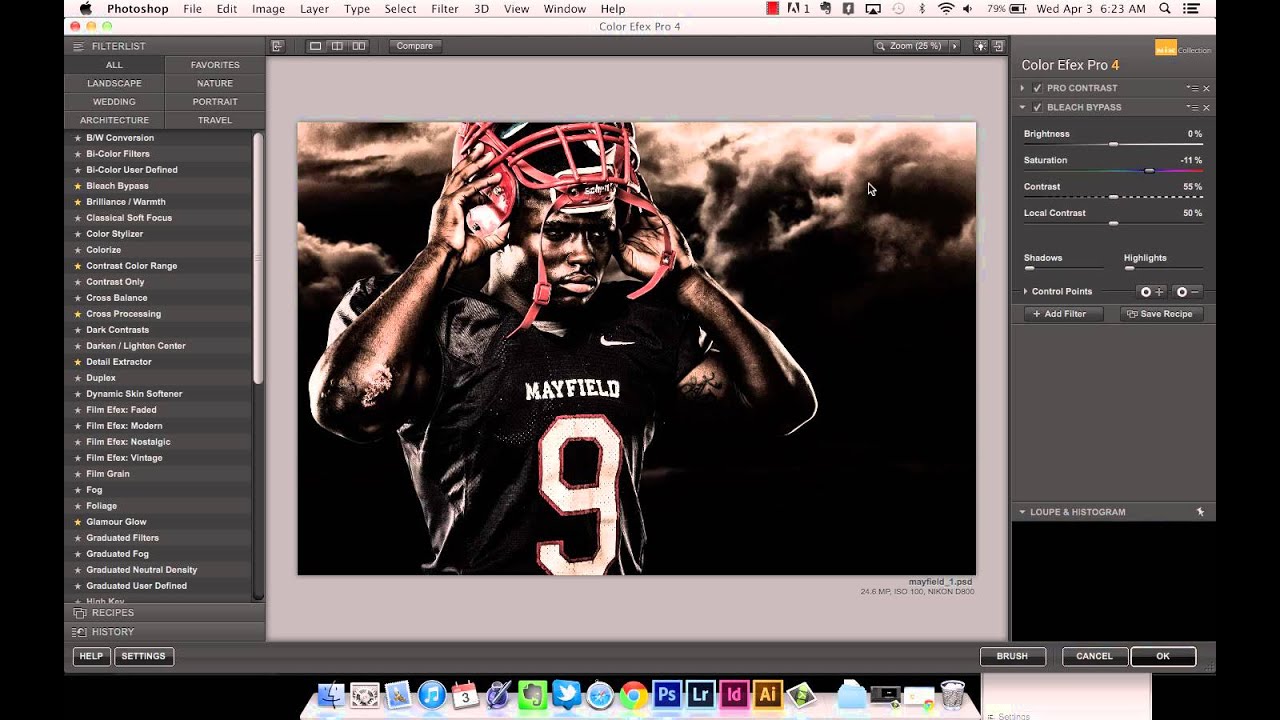 Using the Nik Collection to Finish Sports Composites
