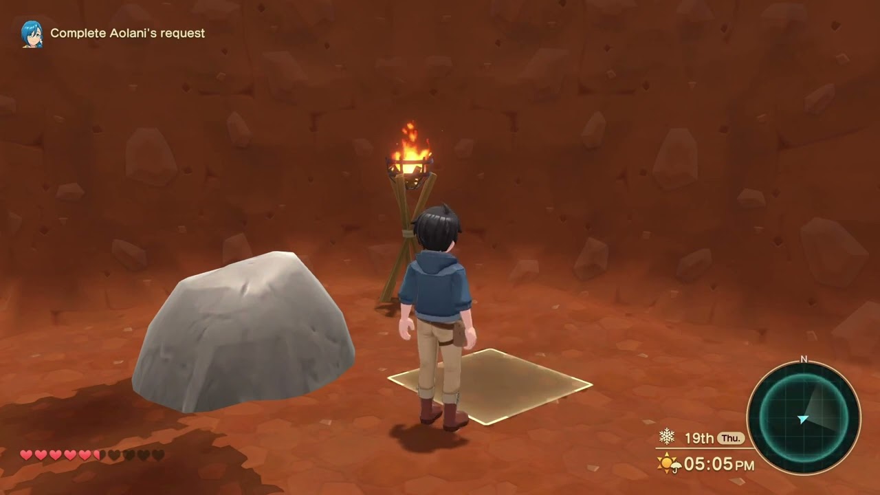 Search Damascus Steel in Herbstburg South Mine | Harvest Moon The Wind of Anthos