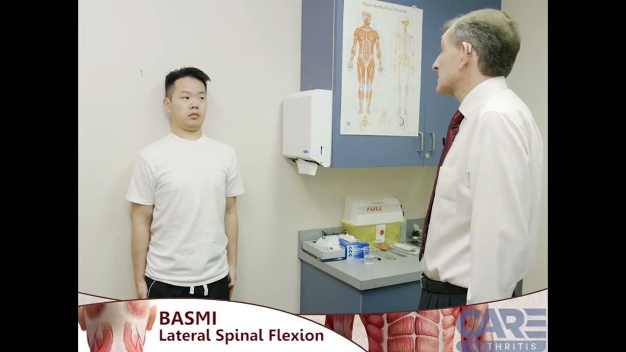 BASMI Lateral Spinal Flexion (Arabic)