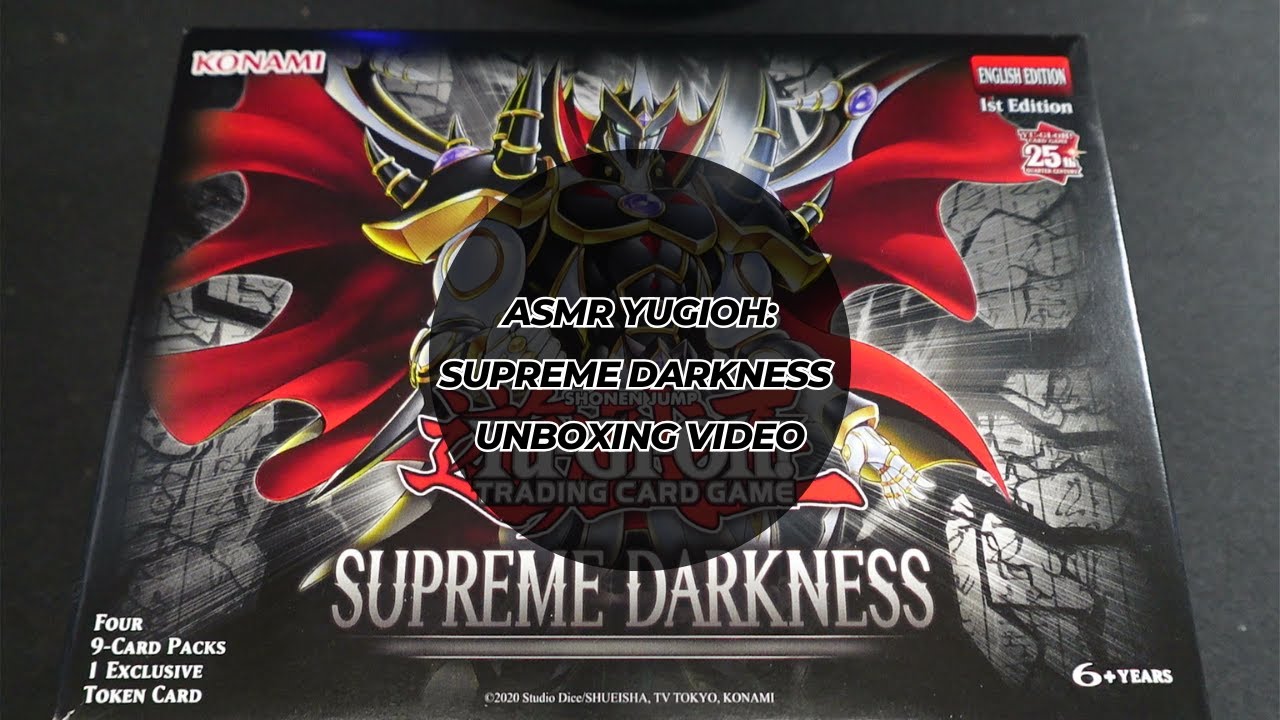 [ASMR] Yugioh Supreme Darkness Opening! (whispering)(card sounds)(crinkling)(glove sounds)