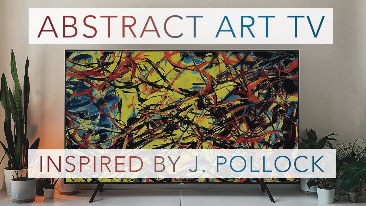 ART SCREENSAVER FOR TV INSPIRED BY POLLOCK | Abstract Art for your TV | 4K HDR Paintings