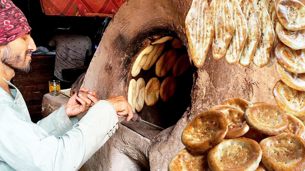 AFGHANI TANDOORI NAAN MAKING | 50 Different Designs of Afghani Roti | Amazing Street Food Pakistan