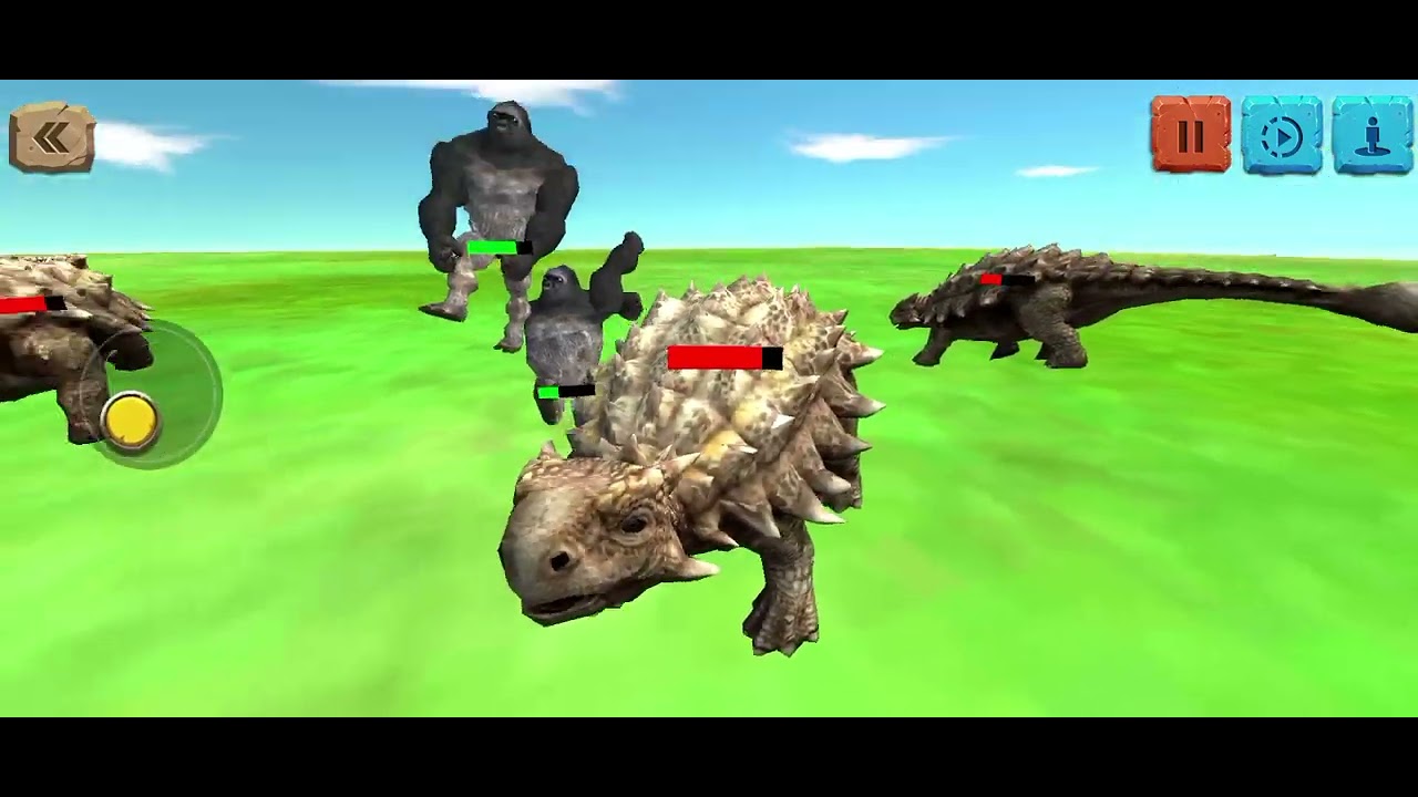 #ARBS #animalrevoltbattlesimulator kingkong dino vs kura kura dino dan banteng dino